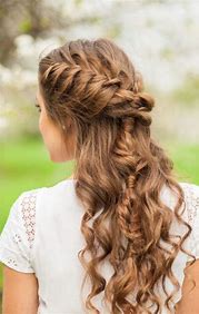 Tirabuzones  Long hair styles Hair styles Waterfall braid hairstyle