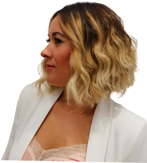 Diana Sanz, peluquera, de perfil